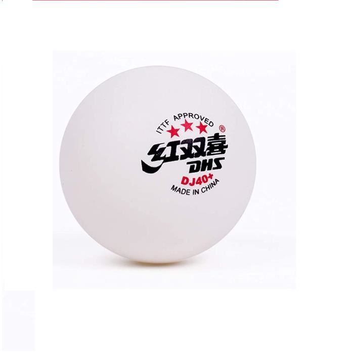 Pelotas de tenis de mesa - DHS - DJ40+ - 3 estrellas - Plástico - 40 mm - Surtido