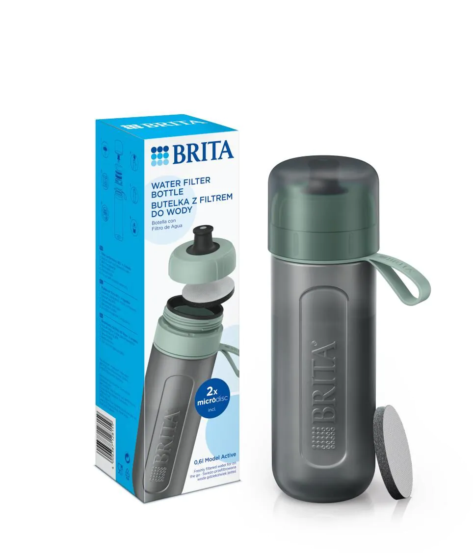 Brita Active Pastelowa Zieleń - Butelka z filtrem 1 szt.