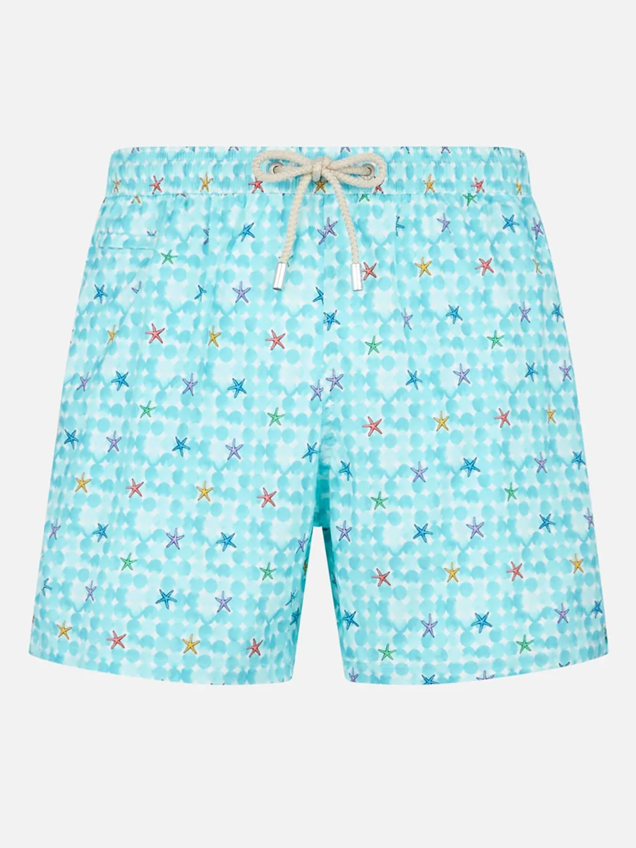 Costume da bagno comfort da uomo in tessuto leggero con stampa stelle