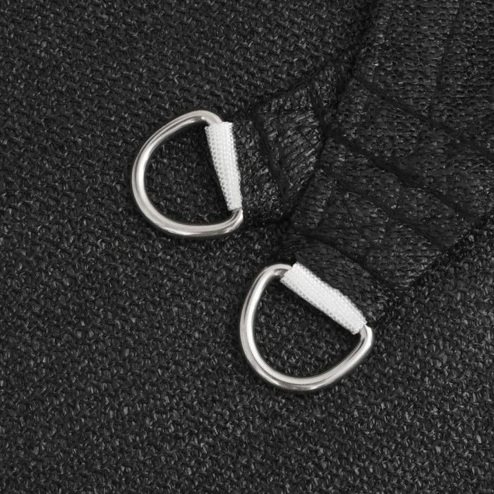 Voile d'ombrage triangulaire - vidaXL - Noir - 160 g/m² - 5x5x6 m - Anti-UV et perméable