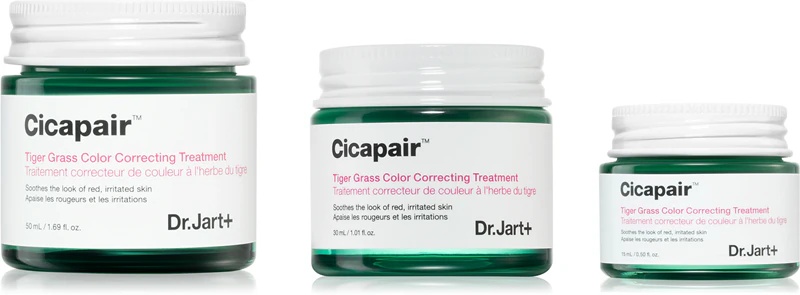 Dr. Jart+ Cicapair™ Tiger Grass Color Correction Treatment krema za korekcijo barve las intenzivno zmanjšuje rdečico