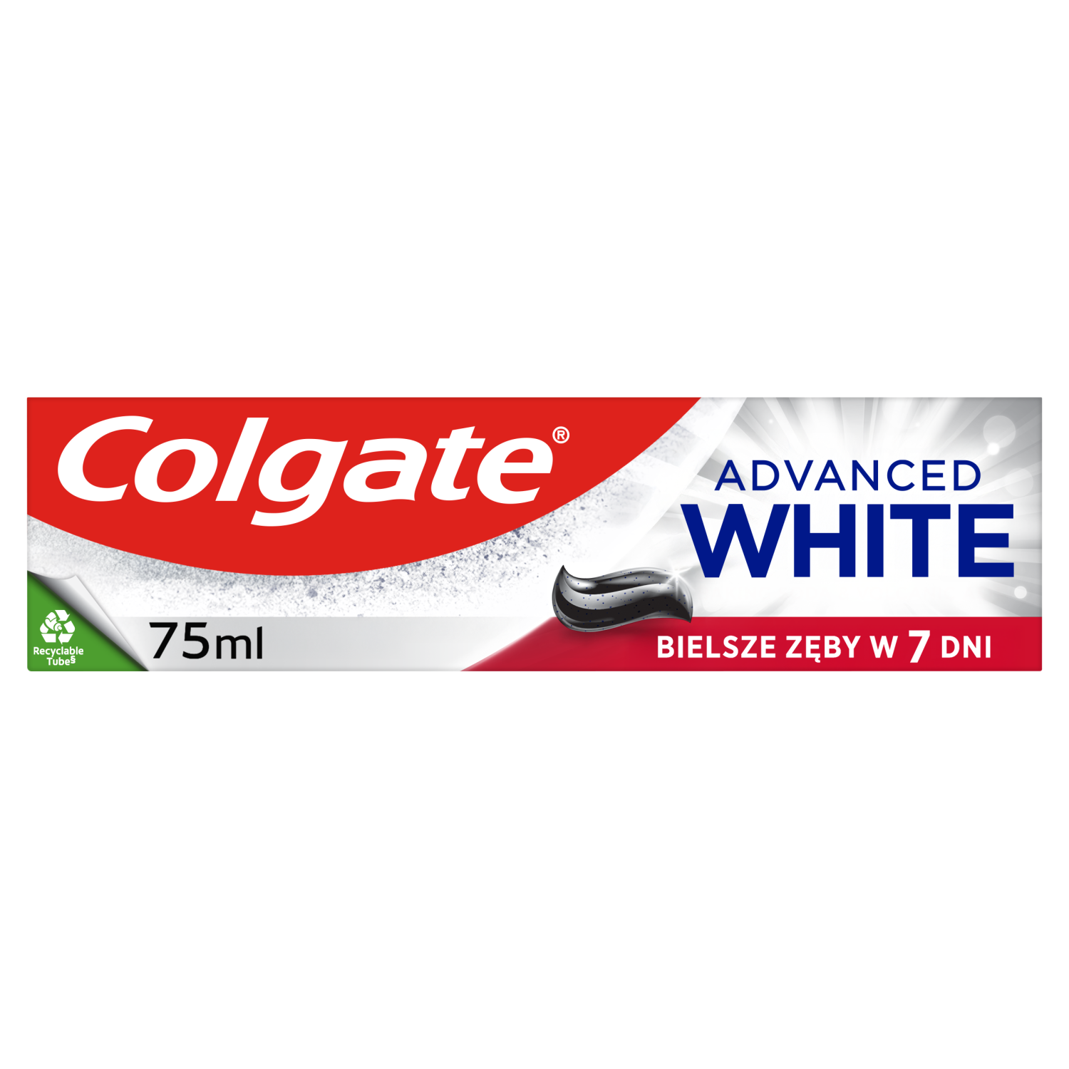 Lievito in polvere Colgate Advanced White e cenere vulcanica