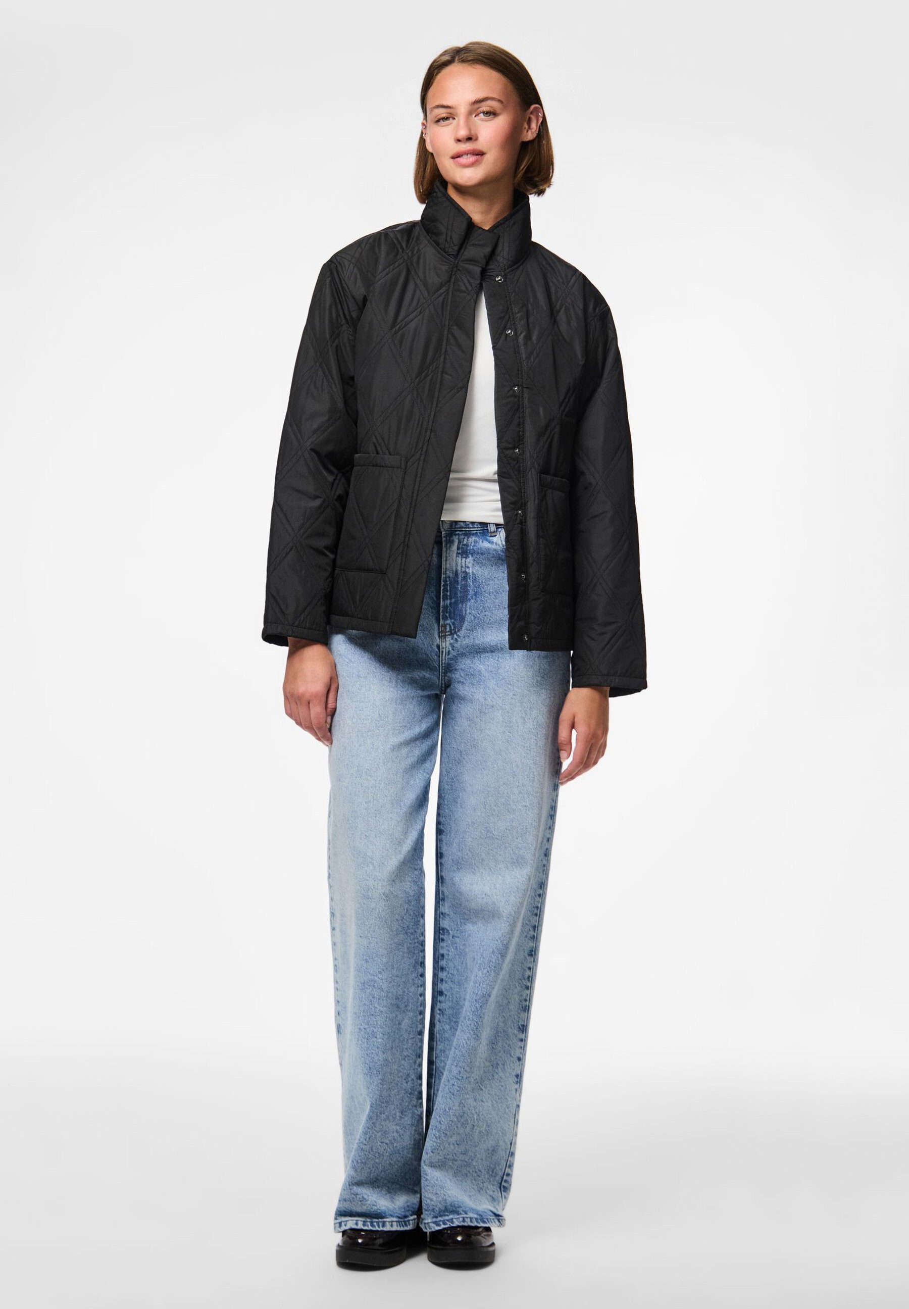 Pieces PCMISTA JACKET - Licht jack - zwart
