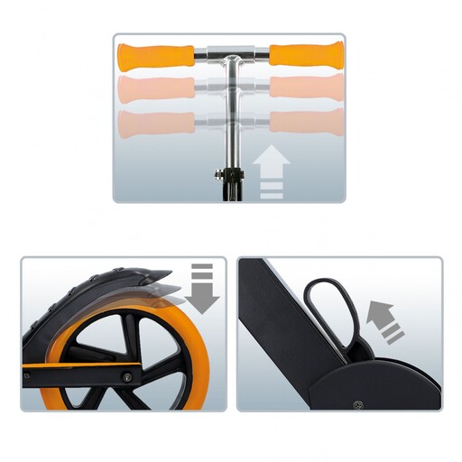 Løbehjul til 3-årige, foldbart aluminiumsløbehjul med 2 hjul (18 cm) fra CB Riders