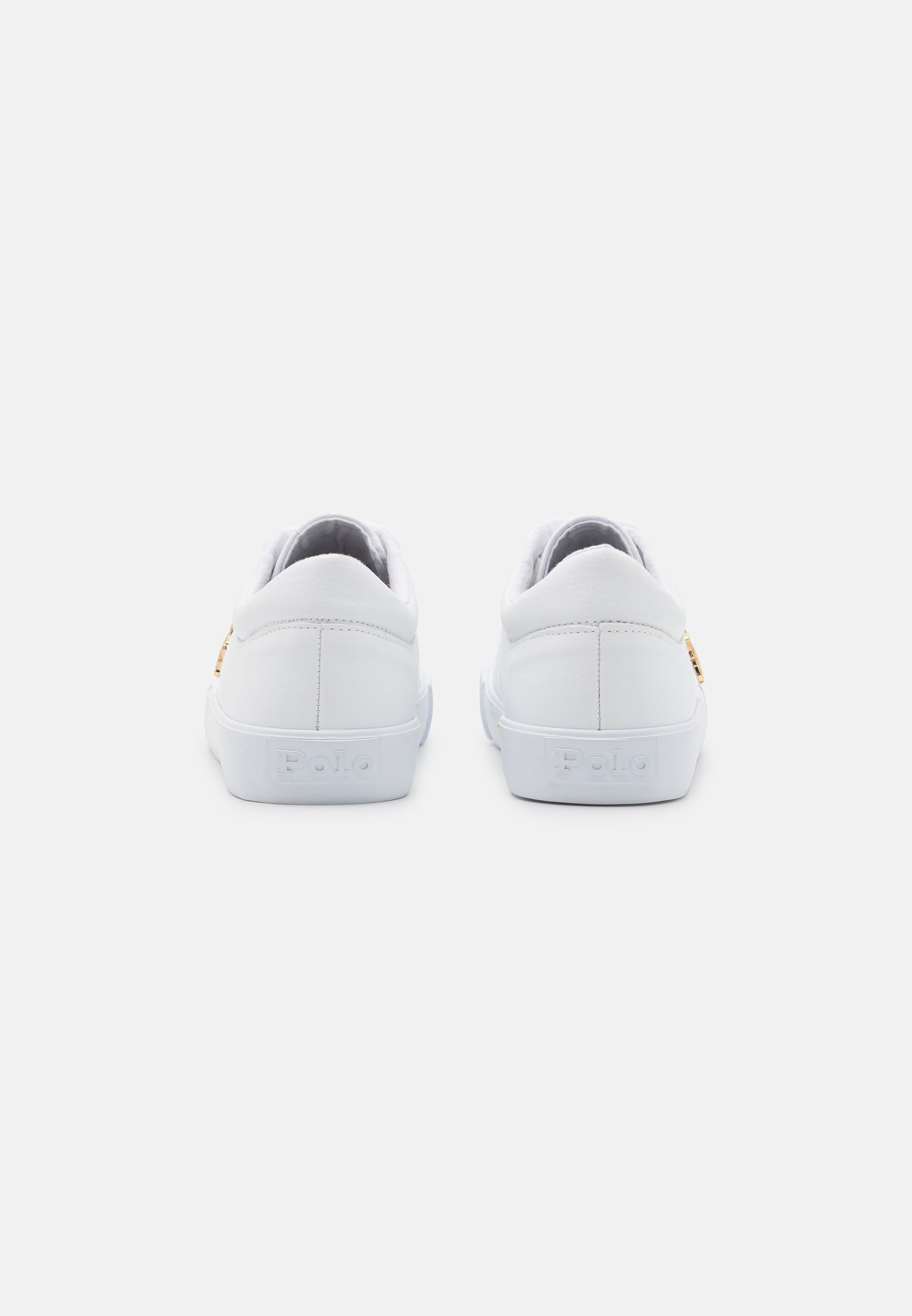 Polo Ralph Lauren ELMWOOD UNISEX - Sneakers - wit/goudkleurig metaal