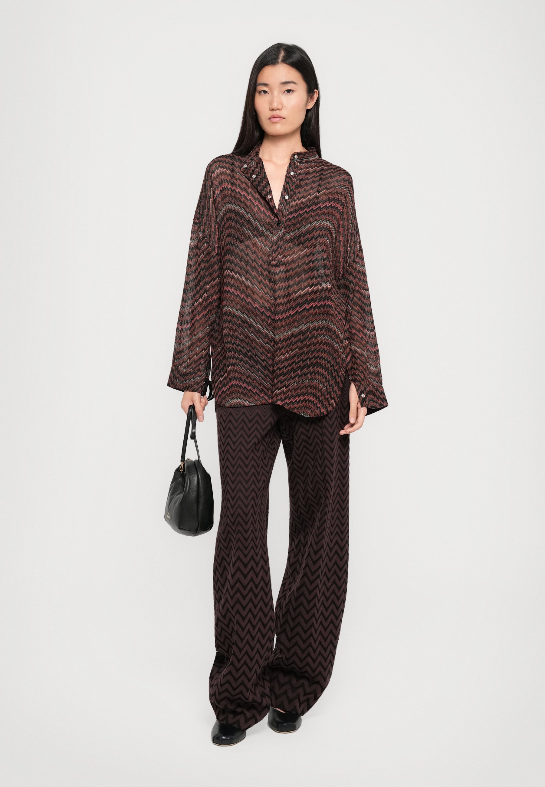 Chemisier Missoni à boutons - noir et marron