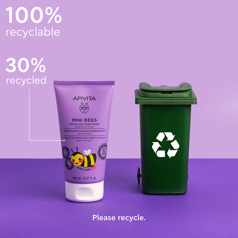 Apivita Mini Bees jemný detský kondicionér s čučoriedkami a medom