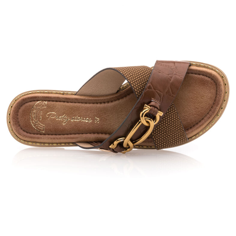 Women's Brown Mules/Clogs
