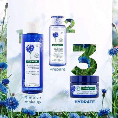 Klorane Cornflower Water Sleeping Mask Cyan Bio Night Mask hyaluronihapolla 50 ml 50 ml
