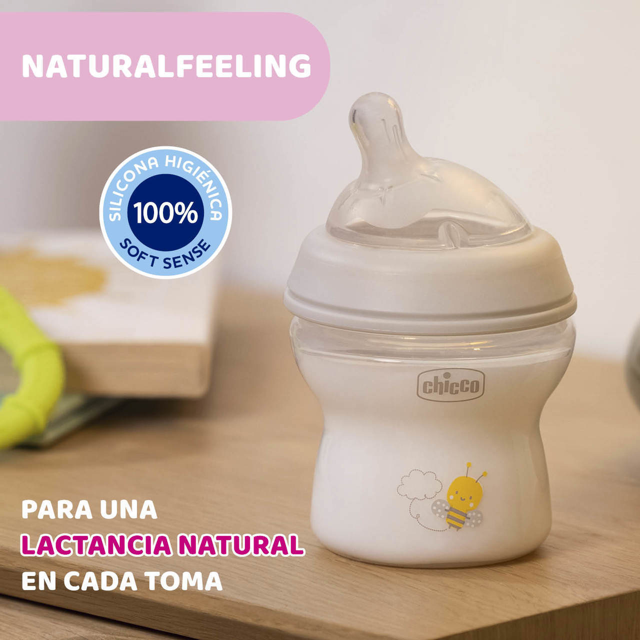 NaturalFeeling 150ml silikonowa butelka dla niemowląt 0m+