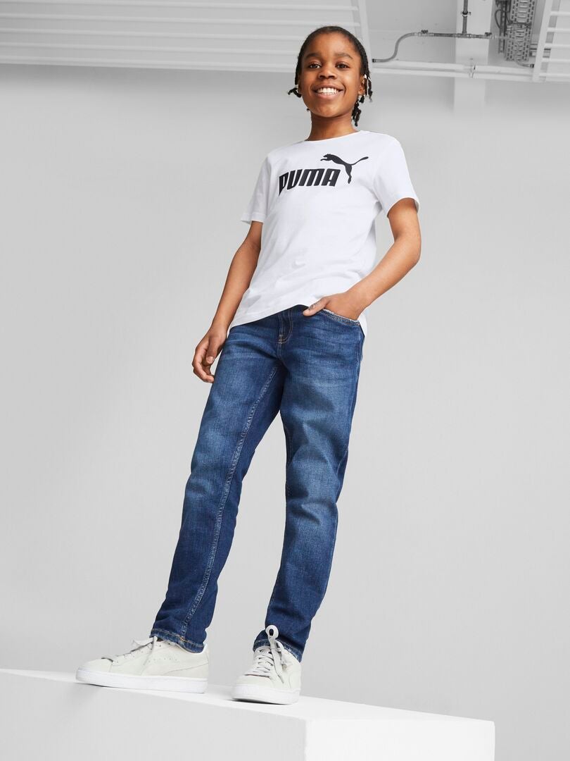 'Puma' effen T-shirt - WIT