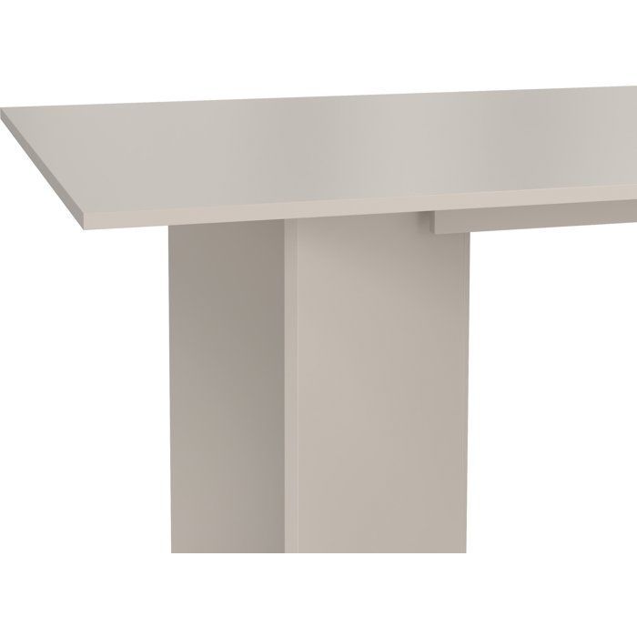 Mesa de comedor FAMILY – Forma rectangular – Acabado en color beige cachemir – Capacidad para 6 personas – 200 x 90 x 76 cm