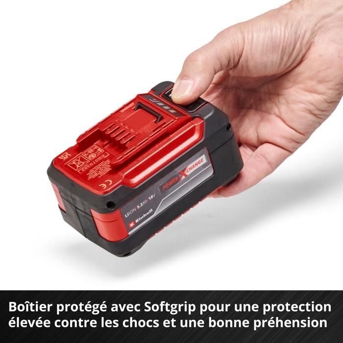 Einhell Double batterie 5,2 Ah Twinpack PXC (Lithium-Ion, 18V, pour tous les appareils Einhell PXC)