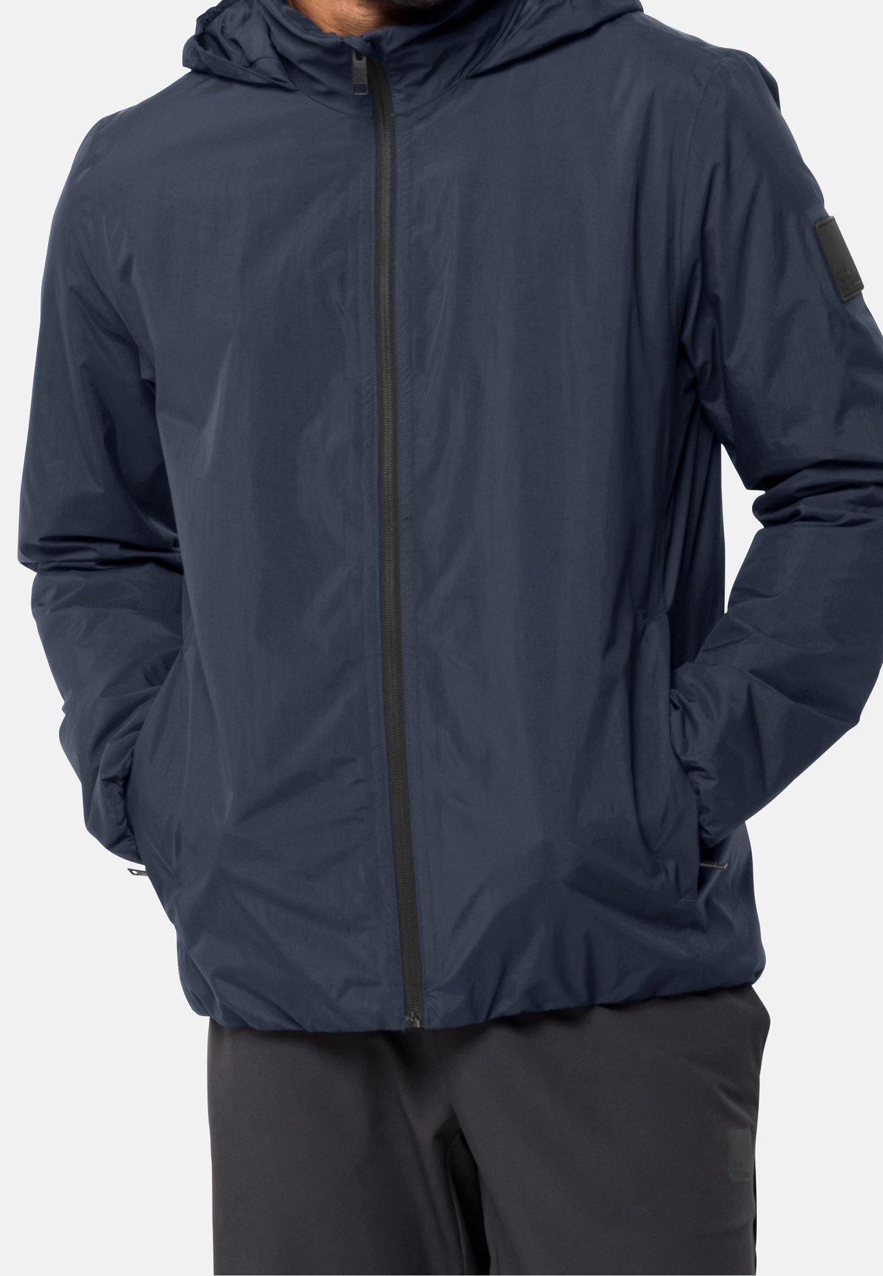 Jack Wolfskin waterdichte jas - donkerblauwe denim