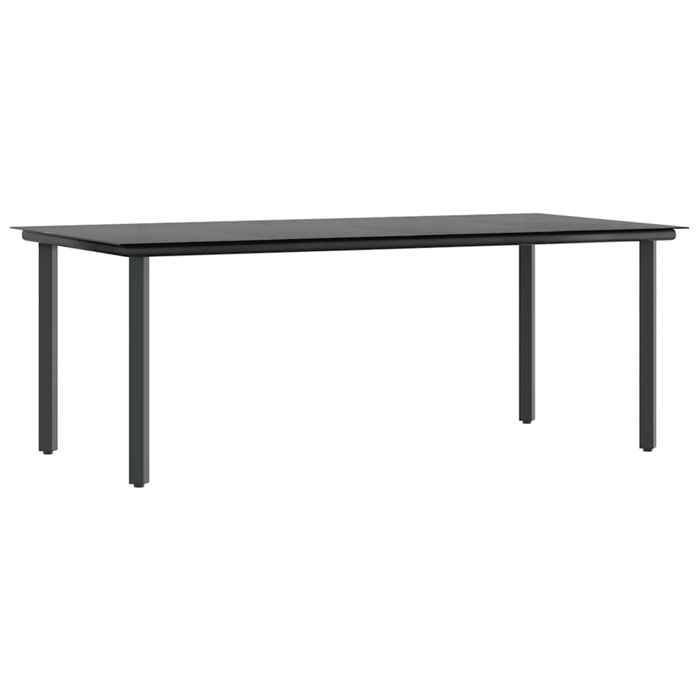 Conjunto de comedor de jardín en poliratán - vidaXL - 7 piezas - Mesa 200x100x74 cm - Sillas 57x60x86 cm