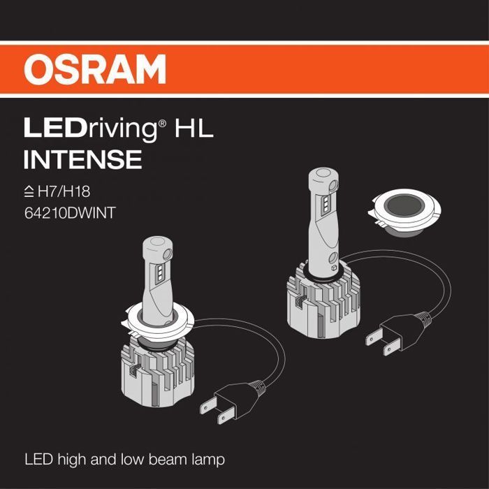 2 bombillas LEDriving HL para coche - Osram - LED - Intensa H7/H18