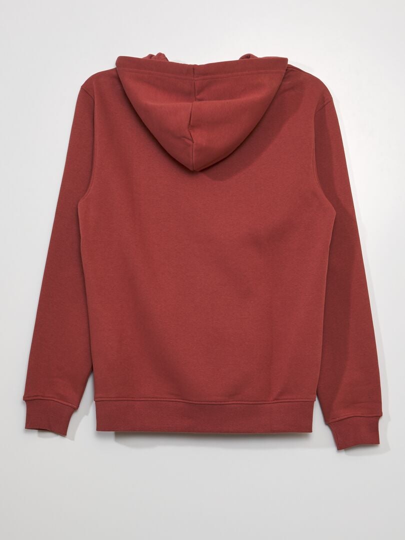 Fleece hoodie - ROOD