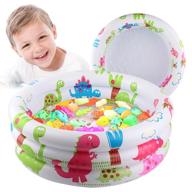 Piscina inflável redonda para bebês, em PVC, segura, ideal para o verão, perfeita para festas aquáticas e para crianças.