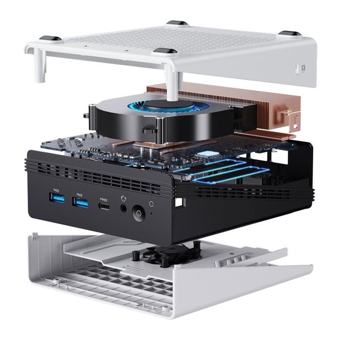 Mini PC CHUWI UBox - Processore AMD Ryzen™ 5 6600H 16Go RAM 512Go SSD Windows 11 Pro - Bianco