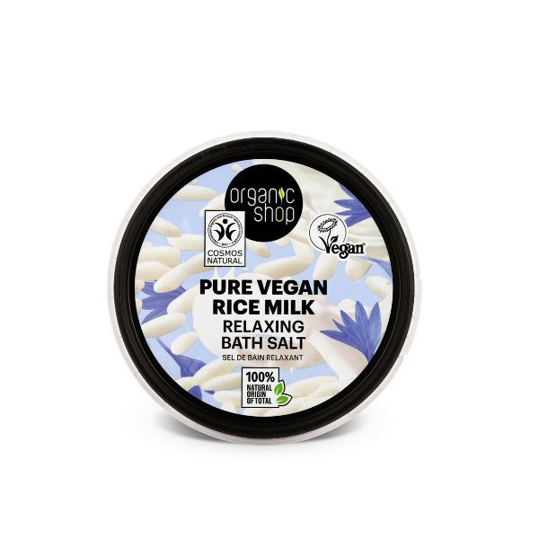 Bio-Shop Reines veganes Reismilch-Badesalz, 300 g