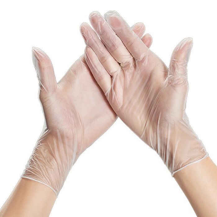 [Pack de 200] Gants Jetables en Vinyle Taille XL Extra-Large – Sans Latex, Sans Poudre, Fournitures Sécuritaires de Grade