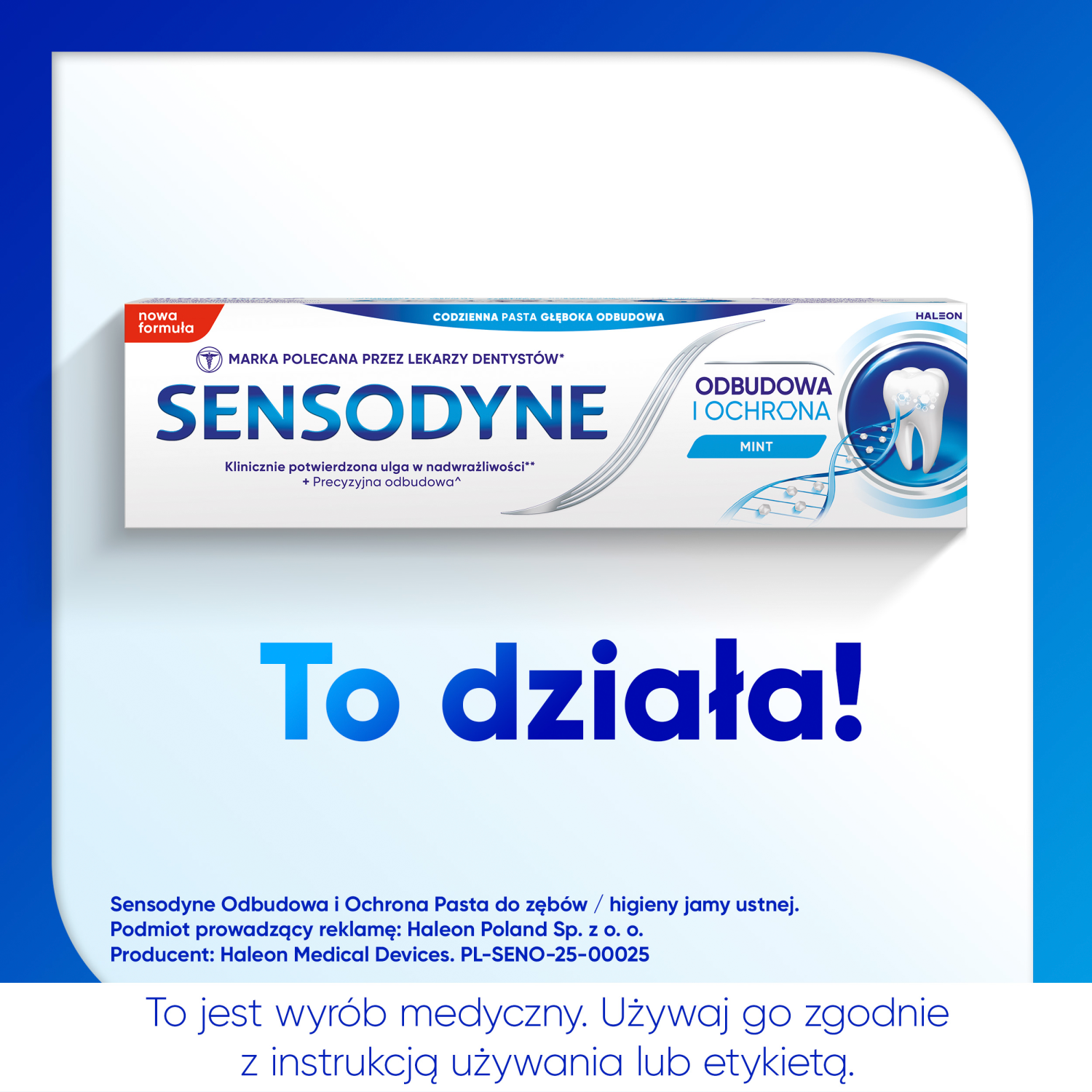 Sensodyne Verfrissende Tandpasta voor Overgevoelige Tanden, Remineraliserend, 75 ml, Herstellend en Beschermend