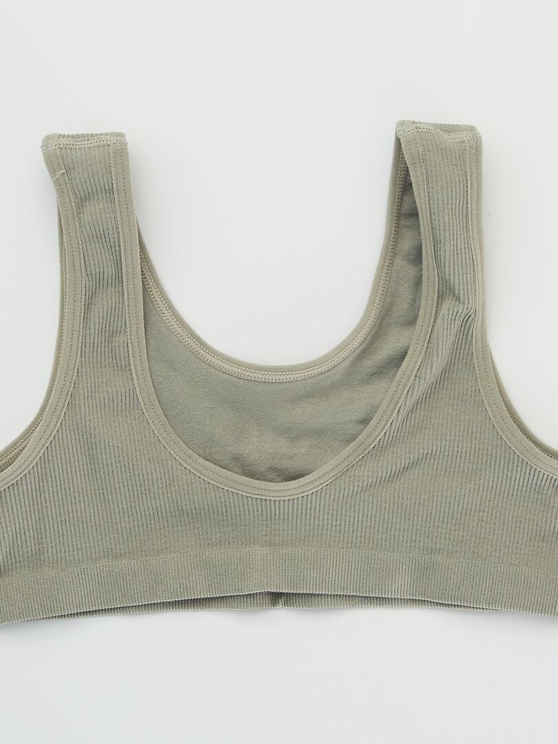 Petit Beguin Gebreide Bralette - Kaki