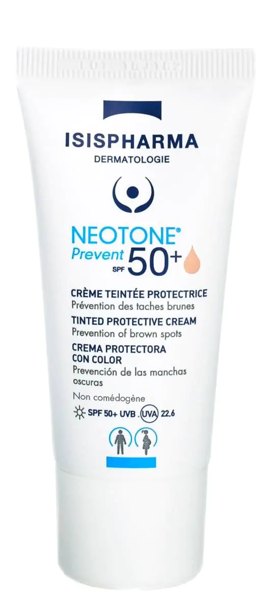 Isispharma Neotone Prevent SPF50+ - Ochronny krem tonujący jasne zabarwienie 30ml