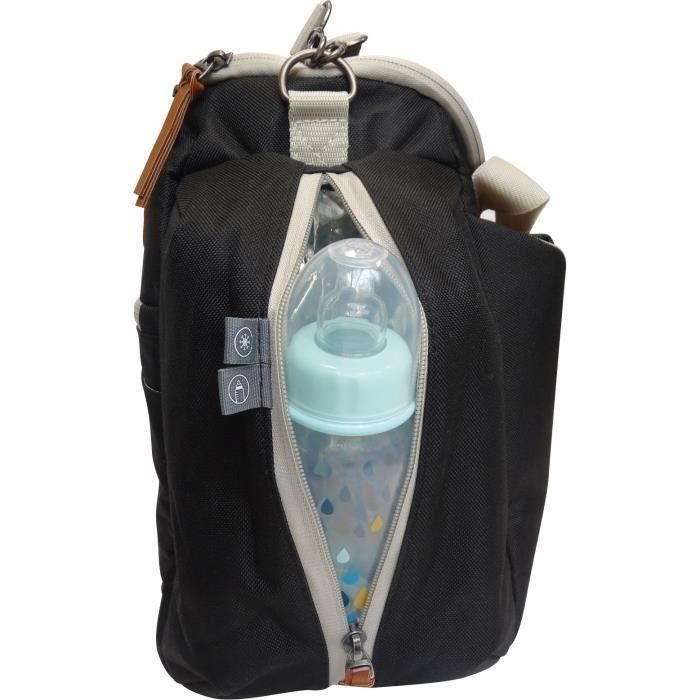 Borsa fasciatoio - BEABA - Sydney II - Modulare - Grande capacità - Nera