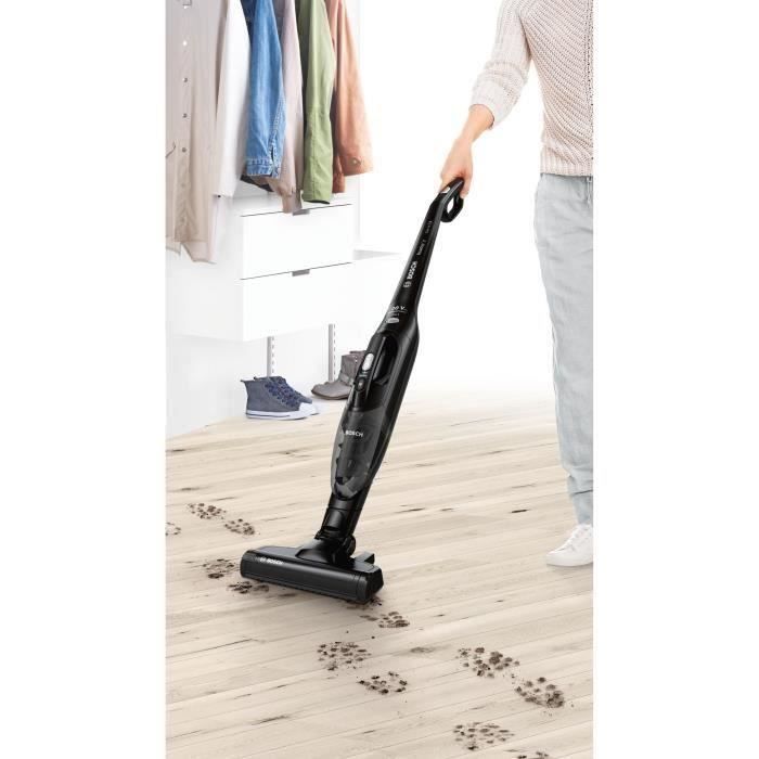 BOSCH BBHF220 2-in-1 Akku-Stielstaubsauger – 40 Minuten Laufzeit – 0,4 l Staubbehältervolumen – Waschbarer Filter