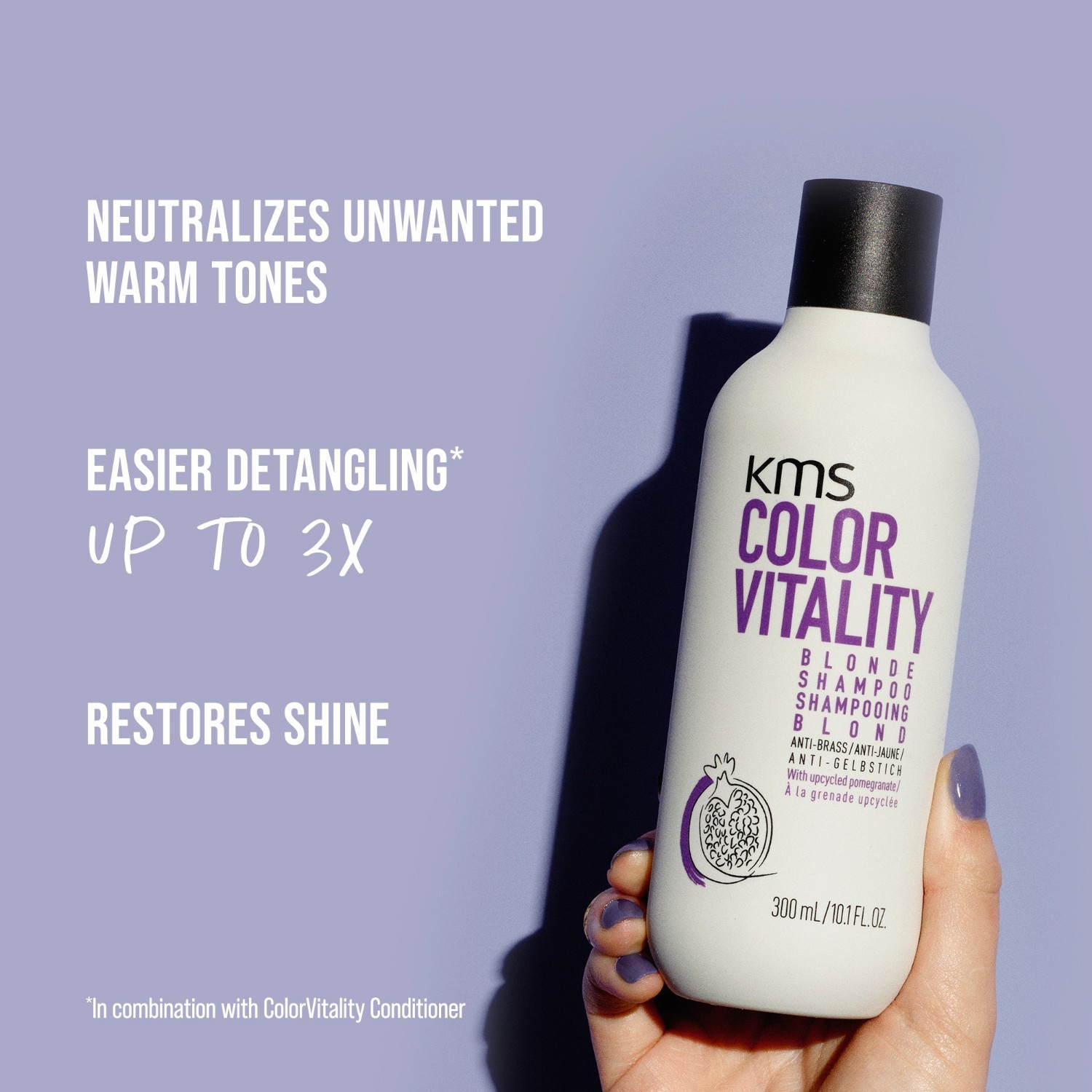 KMS plaukų šampūnas „Colorvitality Blond“ – 300 ml