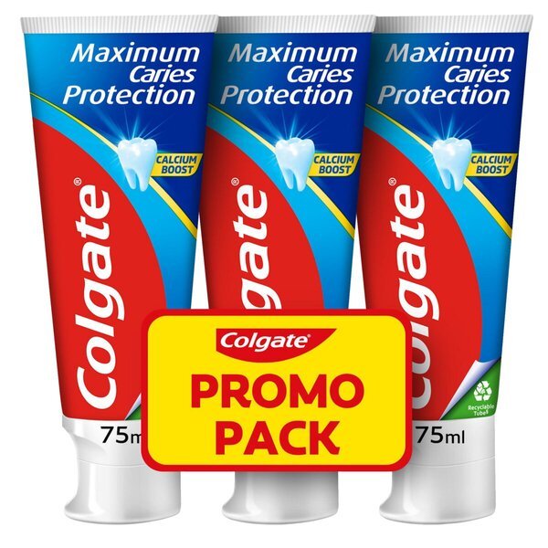 Colgate pasta za zube Maximum Caries Protection<br>3 x 75ml - Protiv karijesa