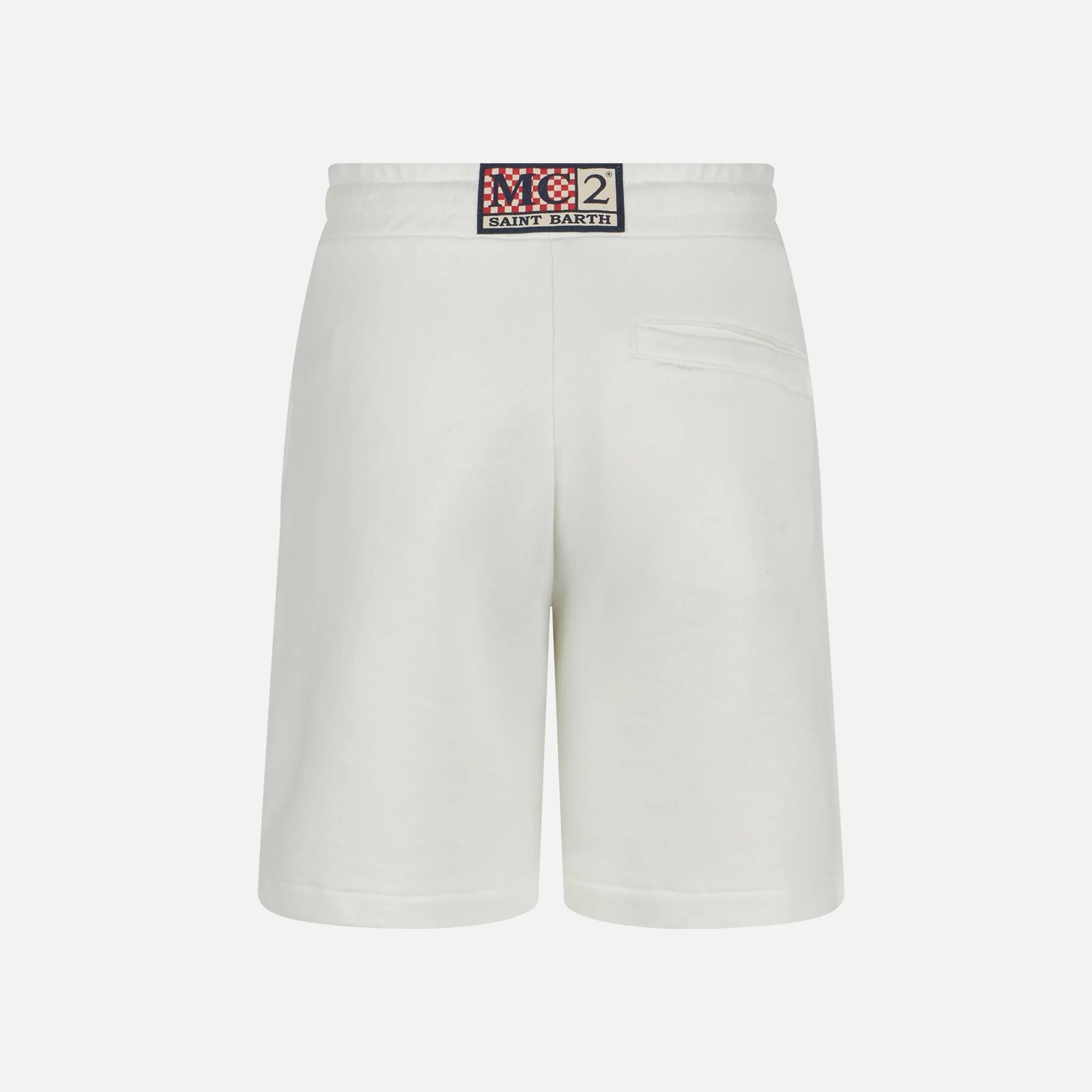 Weiße Bermuda-Shorts aus Baumwolle für Kinder