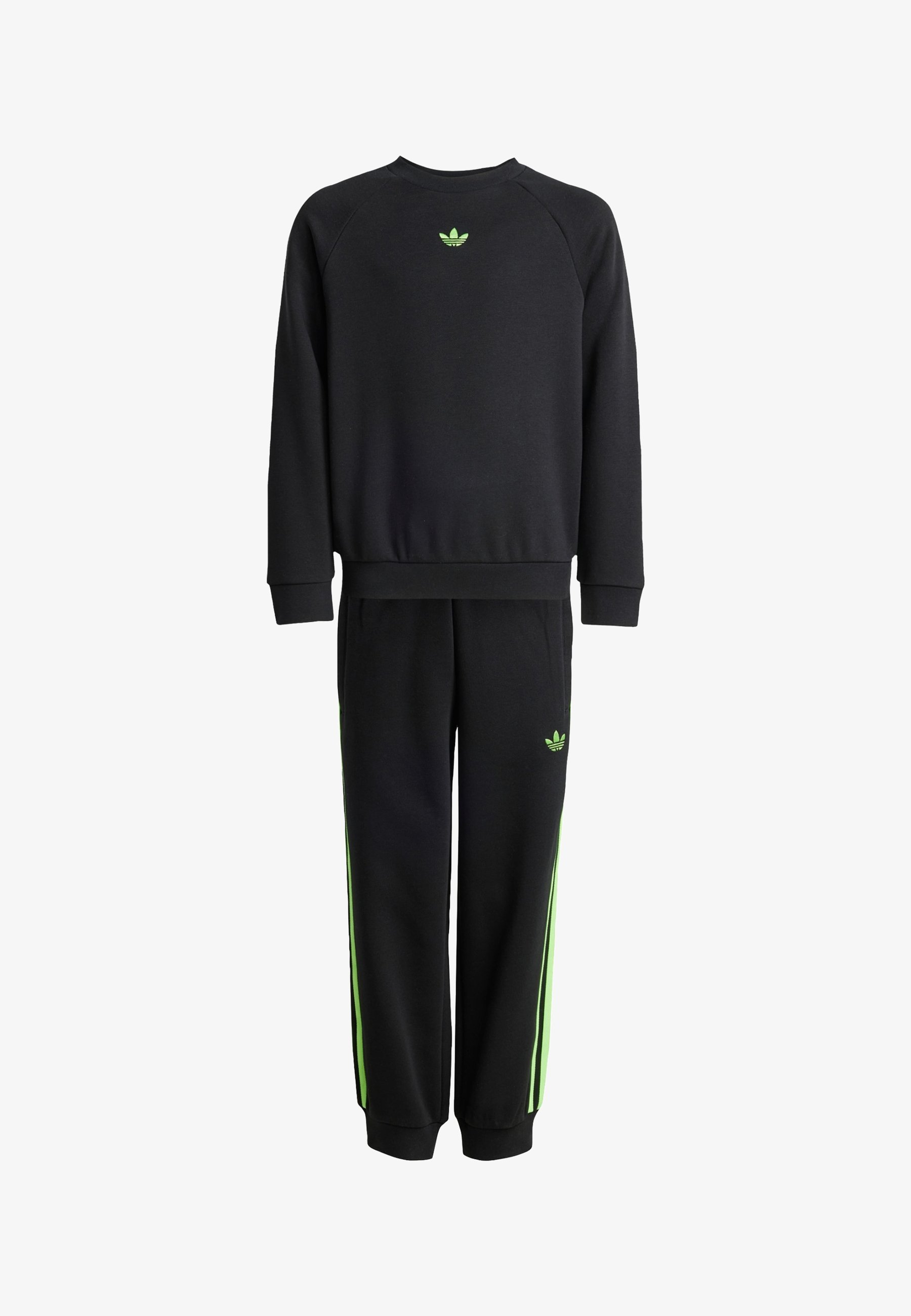 adidas Originals CREW SET - Melegítő - fekete jelzőzöld