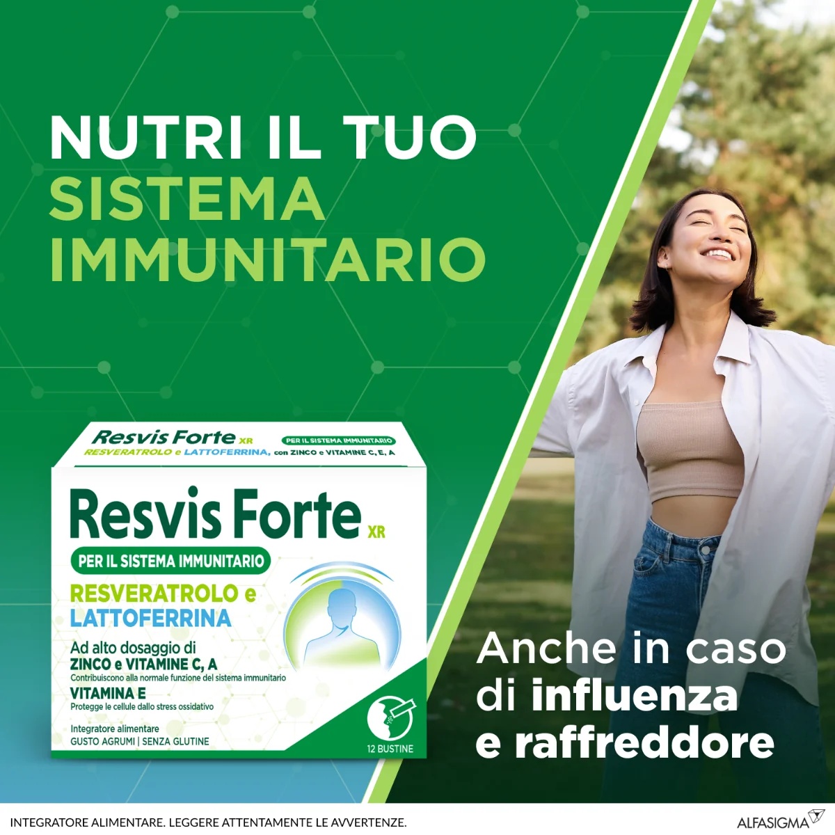 RESVIS Resvis Forte XR 12 sachets Voedingssupplement ter ondersteuning van de immuunafweer