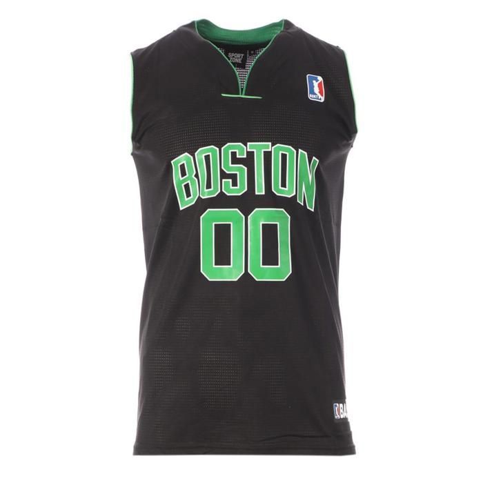 Boston 00 Men's Black Basketball Jersey Sport Zone