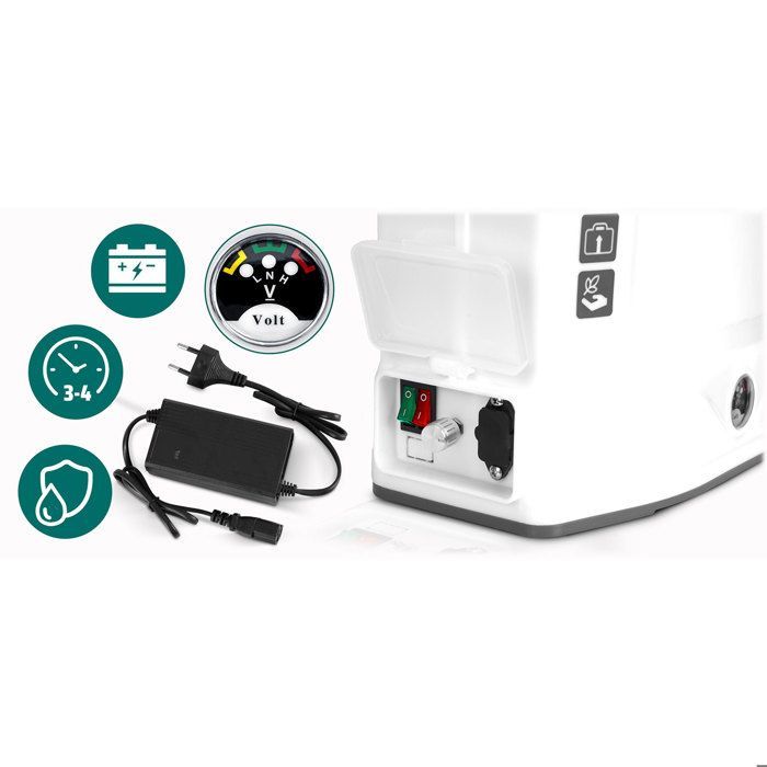 Pulvérisateur à batterie avec mélangeur - JANSHOP - Plonos PL-603 - 16L - Mélangeur intégré - Autonomie 9h