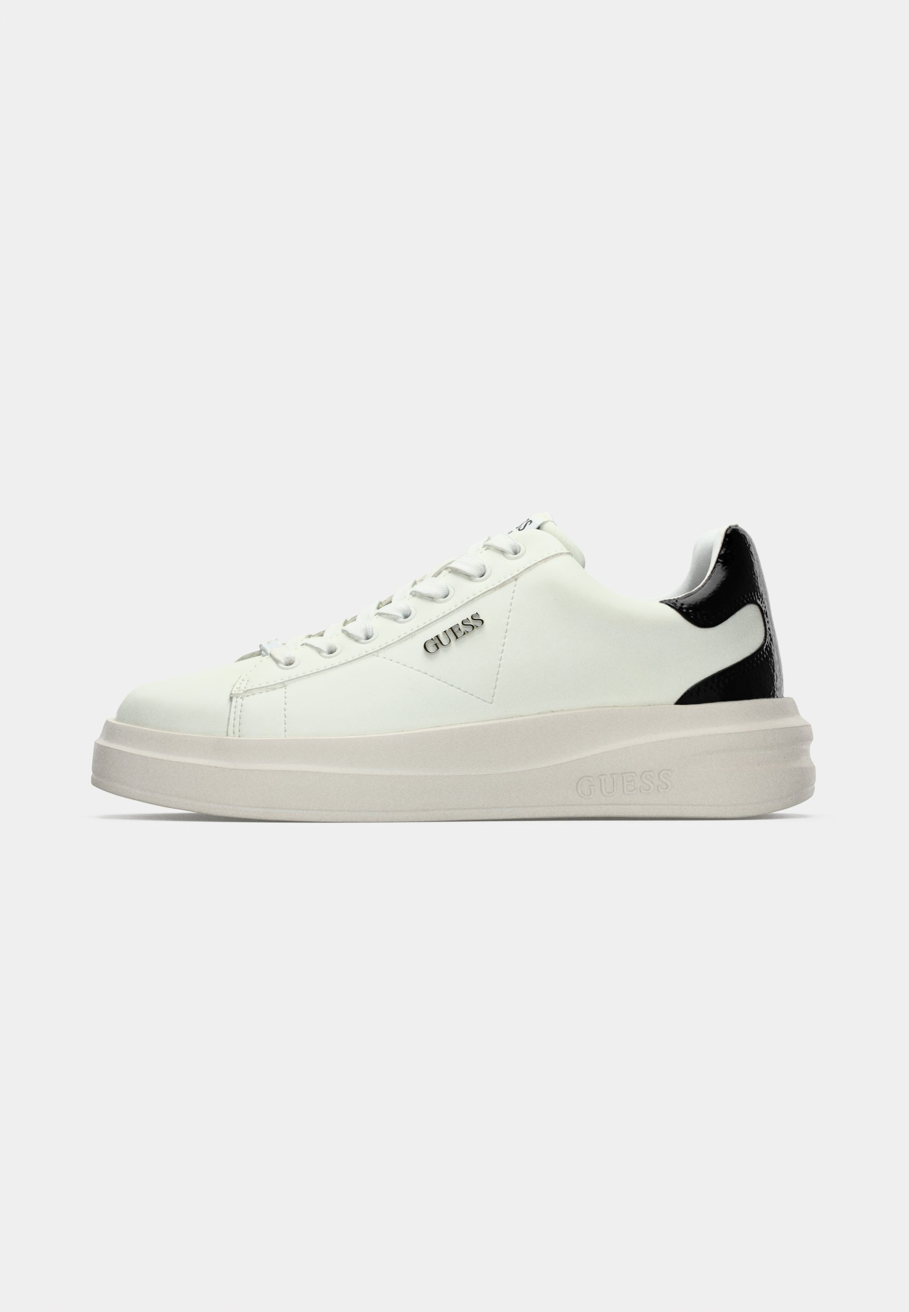 Guess ELBINA - Sneakers - wit/zwart