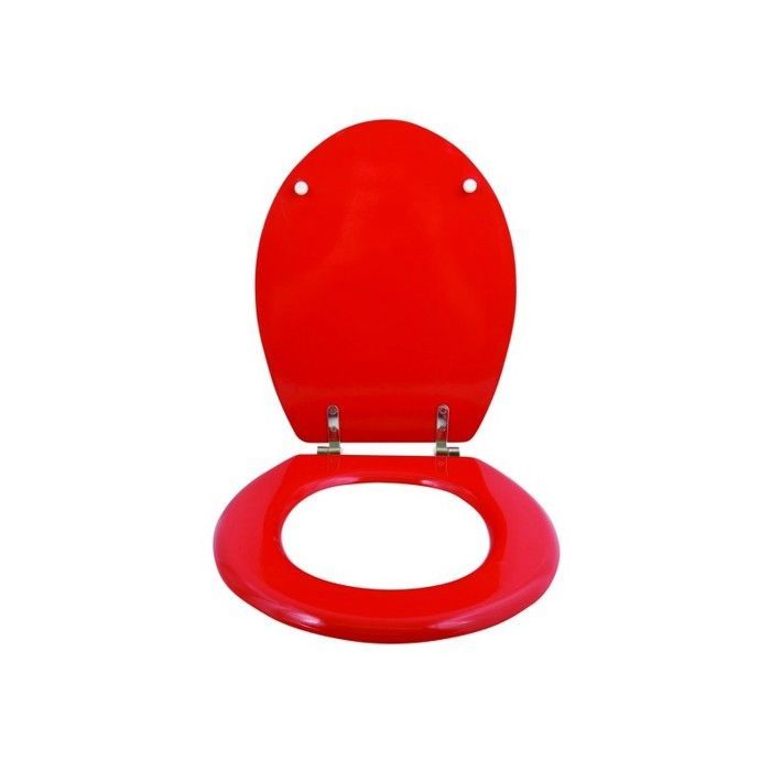 MSV Toilettensitz aus rotem MDF