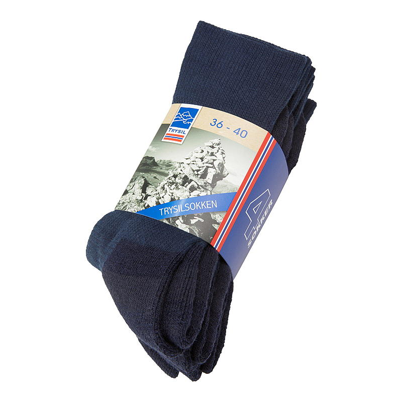 Chaussettes Trysil, lot de 4, pointure 36/40, confortables et chaudes.