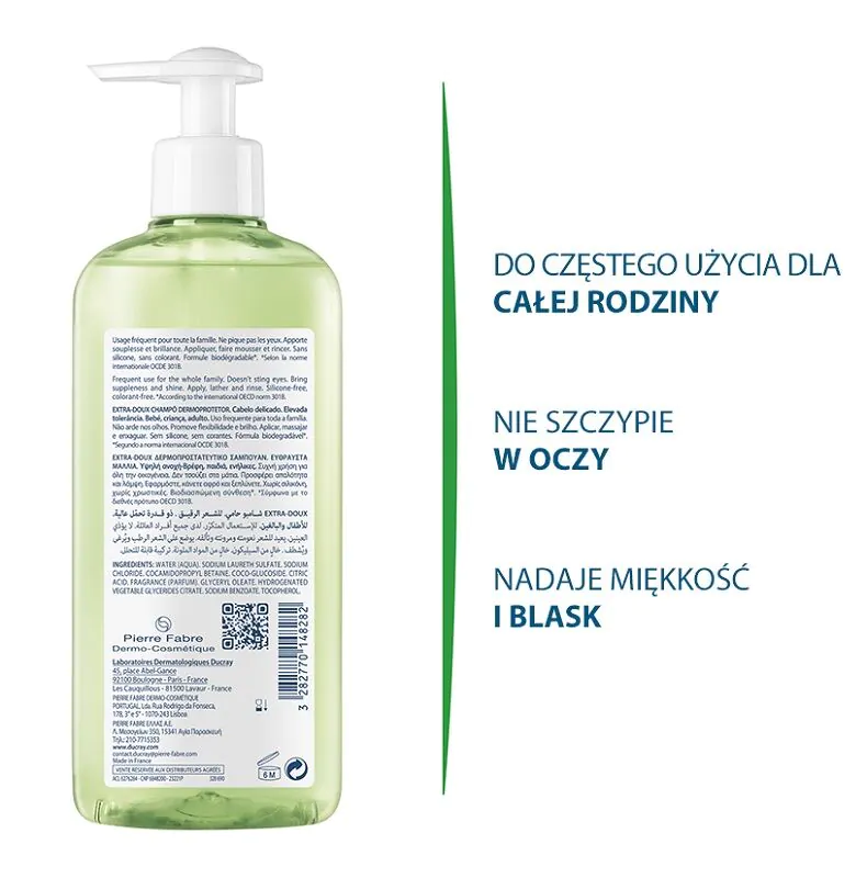 Ducray Extra Doux Szampon dermatologiczny do częstego stosowania