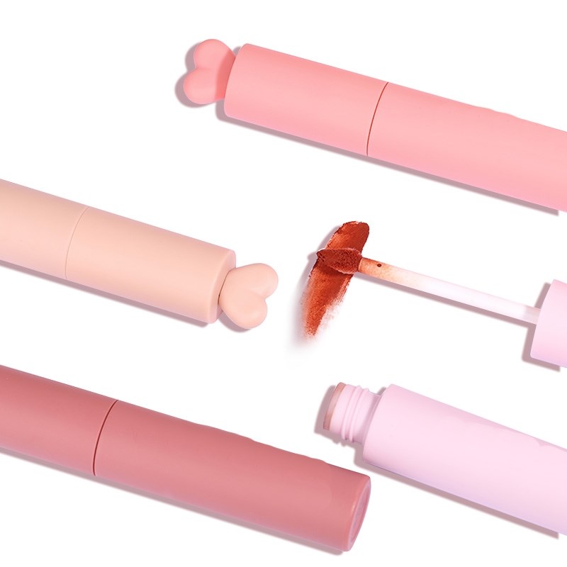Rouge à lèvres mat, crème à lèvres veloutée, waterproof, longue tenue, double usage lèvres et joues, maquillage effet brume légère, gloss à lèvres effet boue TSLM1