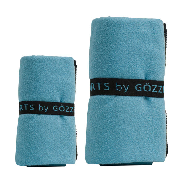 Sports towel, set of 2, 70 x 140 cm, turquoise