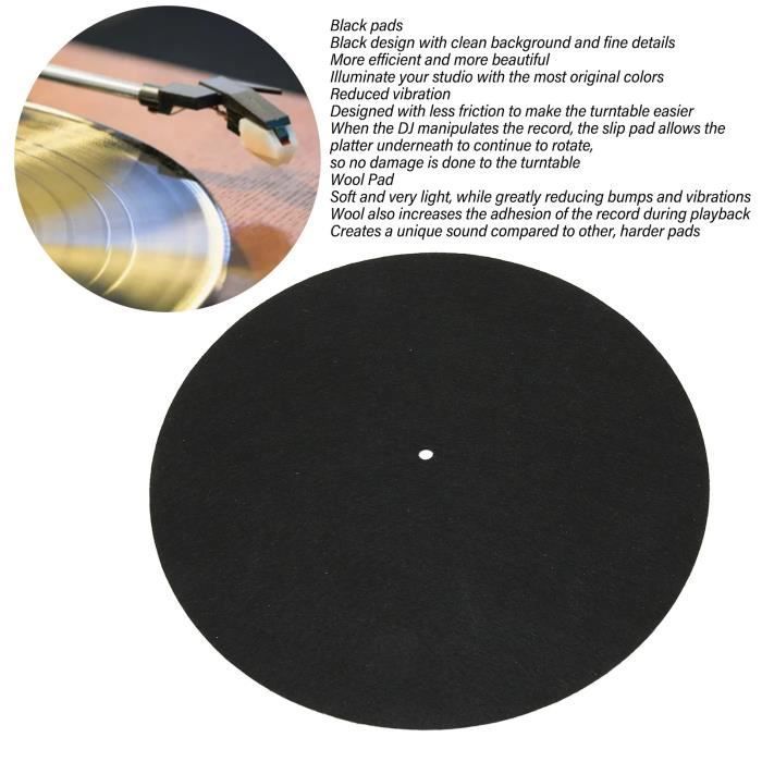 Sonew Turntable Felt Mat, Wool Felt Mat for Turntable to Reduce Vibrations, Turntable Mat