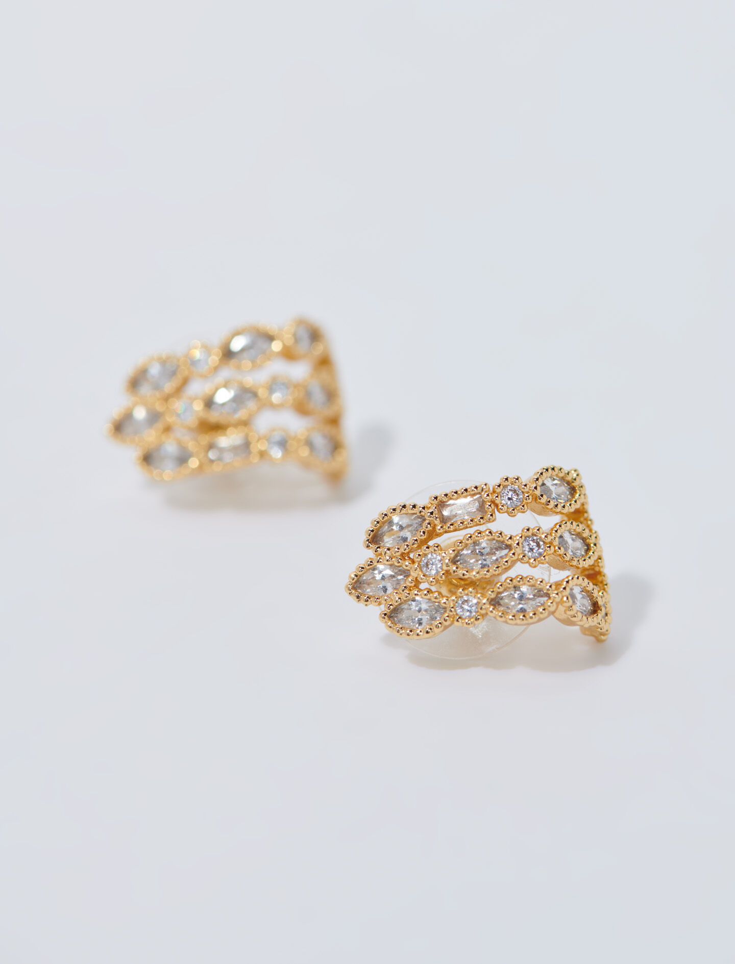 Cercei cu diamante-Or