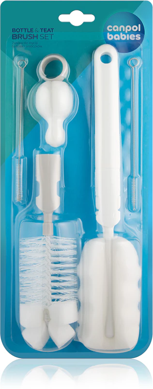Conjunto de escovas Canpol para bebês, incluindo absorventes pós-parto.
