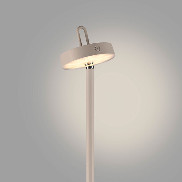 Lampă de podea Moda LED cu baterii și cap magnetic, gri