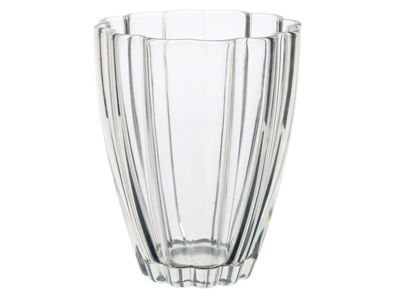 Wazon szklany Dalia 17 cm transparentny