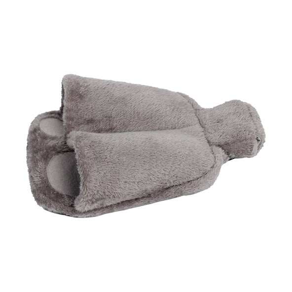 Foot warmer including hot water bottle, grey