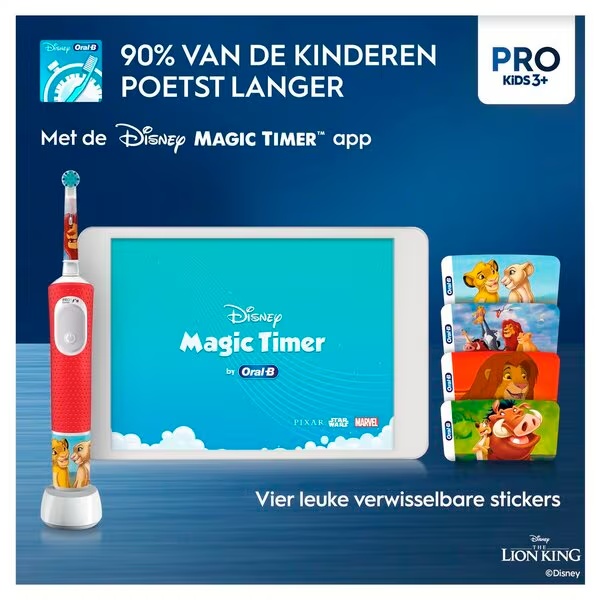 Elektrická zubná kefka Oral-B Disney Leví kráľ, špeciálna edícia